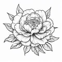 lotus flower isolated to paint, kids