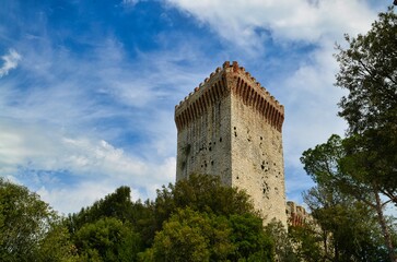 Fototapeta na wymiar Medieval castle of Castiglione del Lago