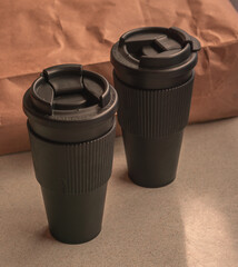 Disposable coffee cups