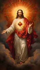 Sagrado Corazón de Jesús, Sacred Heart of Jesus. Divina misericordia. Divine mercy