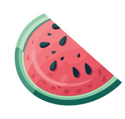 Juicy watermelon slice a refreshing healthy eating