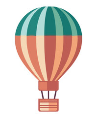 Fototapeta premium adventure flying high in hot air balloon