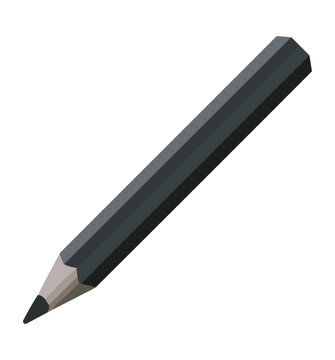 black pencil supply school icon