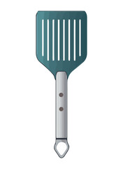 Metallic spatula for grill