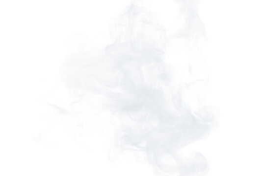 PNG smoke on transparent white background.