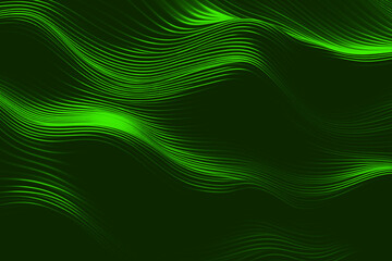 Abstract green background with lines generative AI