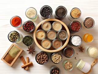 variety of spices with Generative AI technology