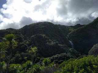 clouds over mountain