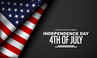 Happy 4th of July USA Independence Day Background Design.