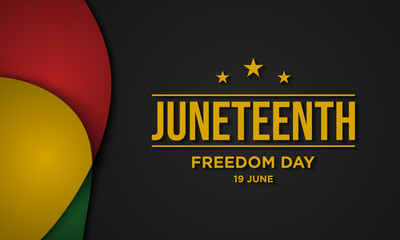 Juneteenth Freedom Day Background Design.