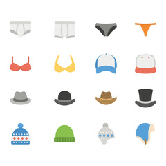 set of fashion icons