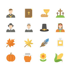 set of holiday icons