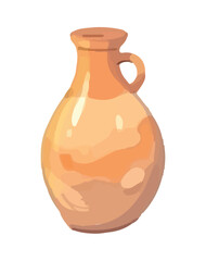 An antique terracotta amphora, a symbol of ancient cultures