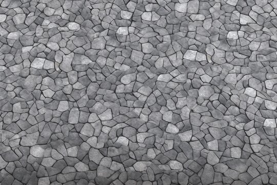 wallpaper for seamless gray cobblestone wall or road background texture tileable grungy natural rock and stone shaped path or walkway repeat surface pattern a high resolution constructio generative ai