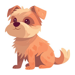 Obraz na płótnie Canvas A playful terrier puppy, a child best friend