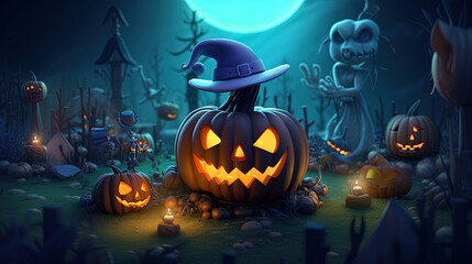Halloween celebration background