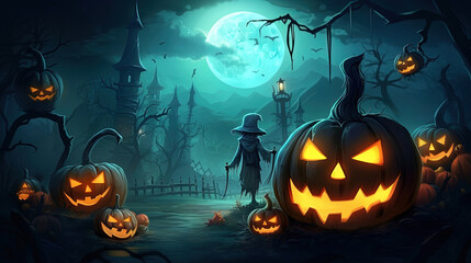 Halloween celebration background