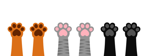 Cats paws up set.