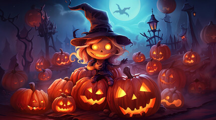 Halloween celebration background