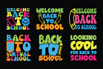 Back To School T shirt Design Bundle, Quotes about Back To School, Back To School T shirt, Back To School typography T shirt design Collection