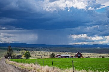 Spring Rain Squall in the high desert 