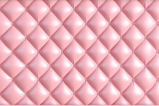 wallpaper for seamless light pastel pink diamond tufted upholstery background texture abstract soft puffy quilted sofa cushions panoramic pattern for a girl s birthday baby shower or nur generative ai