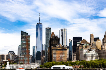 Lower Manhattan with One World Trade Center and Freedom Tower