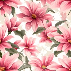Repeatable pink flower pattern tile

Generative AI