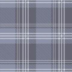  Tartan seamless pattern, grey and white, can be used in fashion decoration design. Bedding, curtains, tablecloths