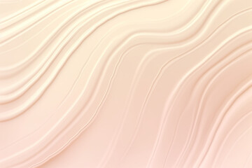 Light peach color waves background. Generative AI