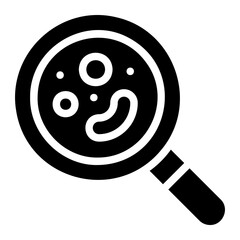 loupe glyph icon