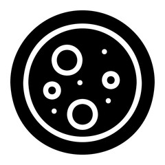 petri dish glyph icon