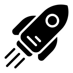 rocket glyph icon