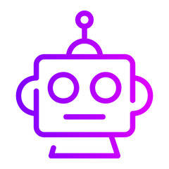 robot gradient icon