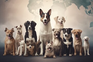 International Dog Day. Generative Ai