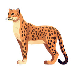 the cheetah, a cute spotted hunter walking