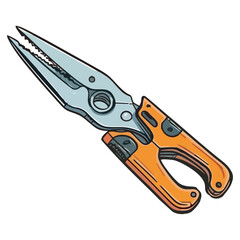 Sharp metal tools for repairing equipment