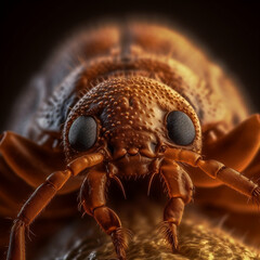Close up of a bed bug