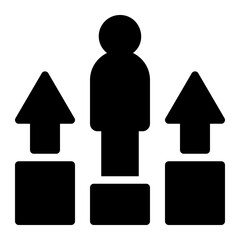 growth glyph icon