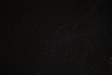 starry night sky over the mountains