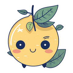 Cheerful mascot enjoys juicy, ripe fruit