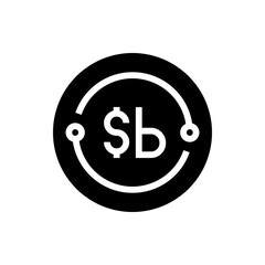 boliviano glyph icon