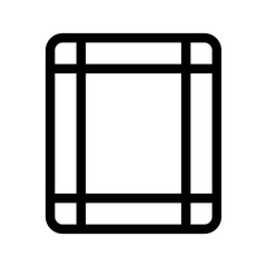 Margins Icon Vector Symbol Design Illustration