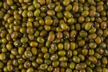Raw mash beans in full frame close-up. Vegetarianism, vegetable protein. Healthy eating. 