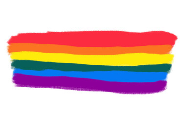 Bandera de colores estilo lgbtq diversidad sexual amor en junio