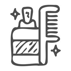 beauty handdrawn icon