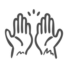 Obraz premium pray handdrawn icon