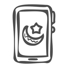 islam app handdrawn icon