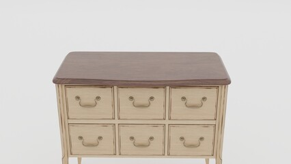 wooden cabinet with drawers