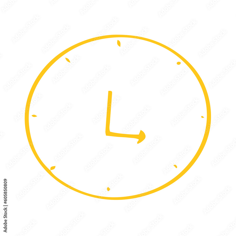 Poster simple round clock